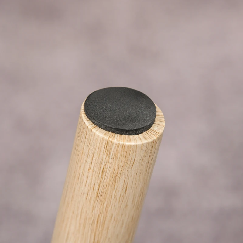 HOMCOM Set of 2 Nesting Coffee Tables with Rattan Tabletop Round Side Tables Living Room Bedroom