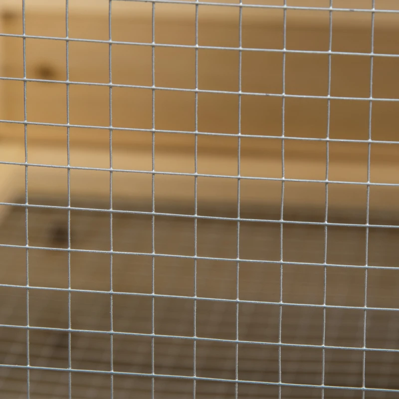 PawHut hok voor kleine dieren, deelbaar, met wielen, massief hout, naturel, 138 x 53 x 61 cm