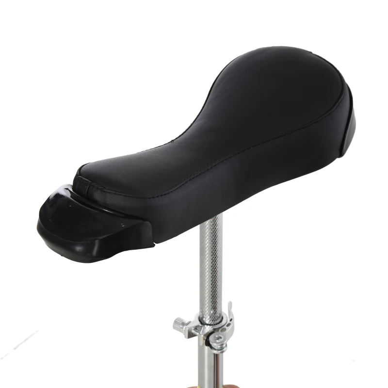 HOMCOM Velo 1 roue cirque jonglage monocycle artiste 20 pouces mono roue argent-noir