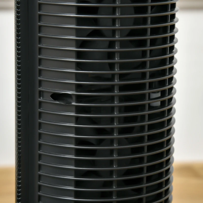 HOMCOM Chauffage soufflant oscillant 2000 W - mini radiateur céramique PTC - 3 modes - télécommande incluse - chauffage d'appoint noir