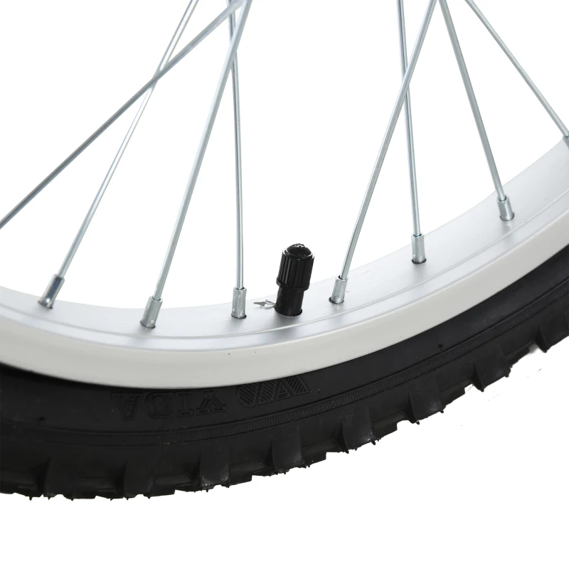 HOMCOM Velo 1 roue cirque jonglage monocycle artiste 20 pouces mono roue argent-noir