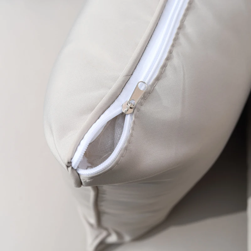 Outsunny Set de canapele pentru exterior din ratan PE, cu 6 piese,  Maro mixt