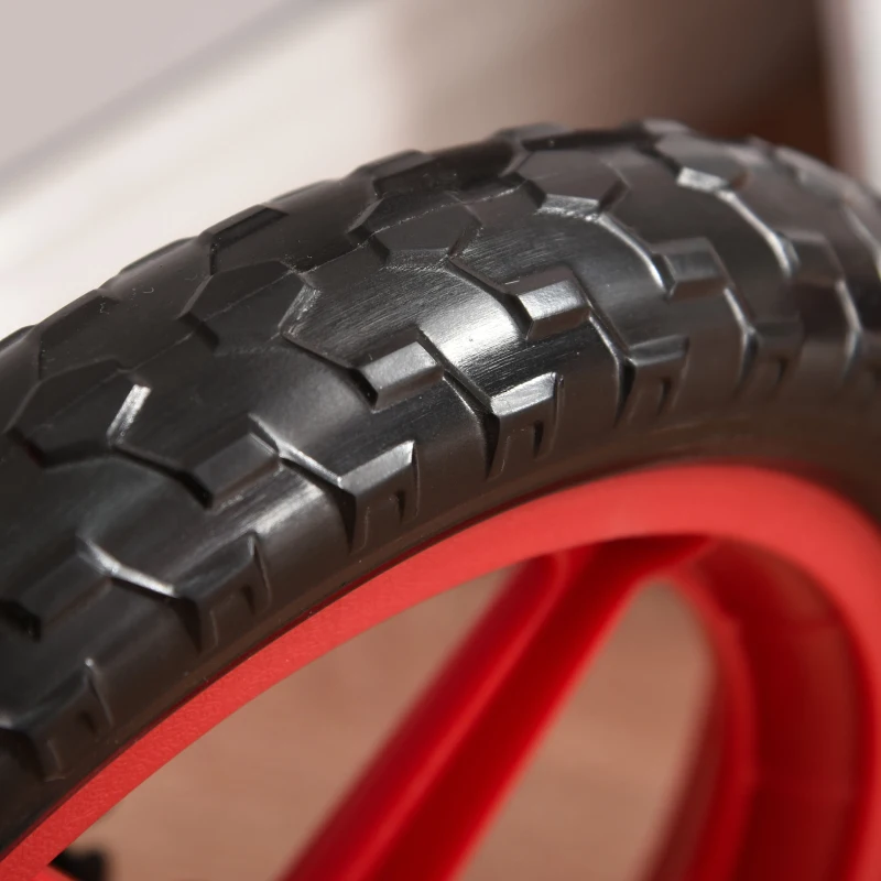 HOMCOM Draisienne Enfant Vélo Sans Pédales Roues 12" EVA Hauteur Selle réglable pour Enfants de 2 à 5 ans Acier Noir