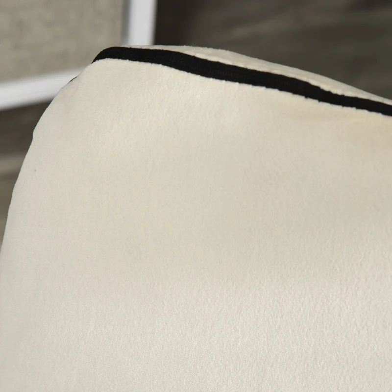 HOMCOM Adjustable Floor Chair with Adjustable Backrest Folding Chair Bed, Lazy Sofa Bed for Gaming and Reading, Beige