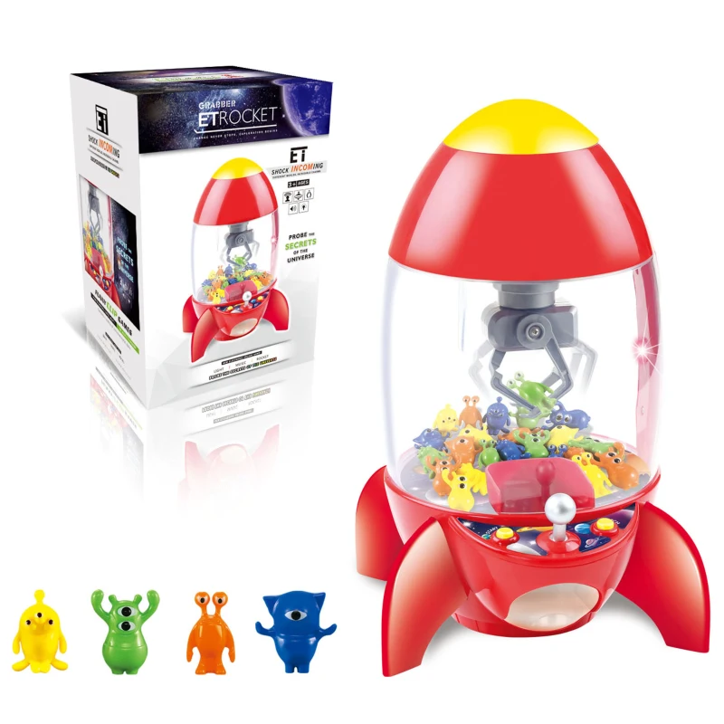 HAZARA Mini Machine À Griffes , Machine à Griffes électrique Avec M Et Lumieres2 Poupees Panda25 Peluches20 Gashapon Amz B0c