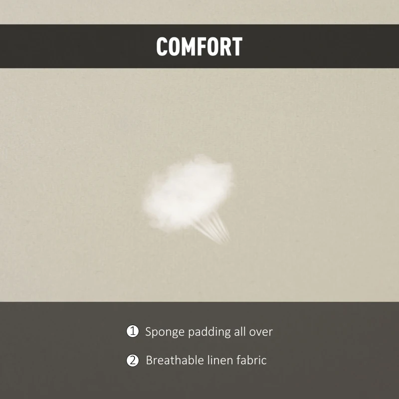 HOMCOM Adjustable Floor Chair with Adjustable Backrest Folding Chair Bed, Lazy Sofa Bed for Gaming and Reading, Beige