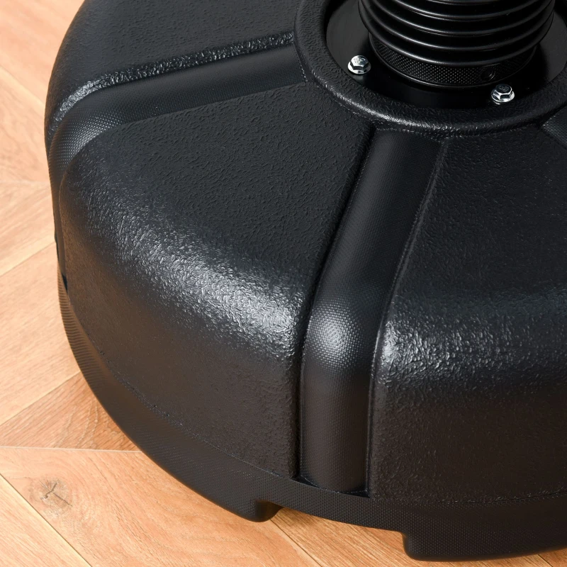 HOMCOM Saco de Boxeo de Pie con Soporte Ajustable en Altura de 3 Niveles Punching Ball con Base Rellenable de Arena 45 kg o Agua 30 kg para Hogar Gimnasio Ø68x150-170 cm Negro