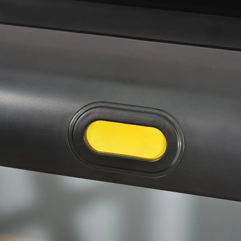 Cinta de correr HOMCOM, plegable, eléctrica, 500 W, 1-12 km/h, pantalla LED, soporte para bebidas y soporte para teléfono móvil, muy adecuada para gimnasio en casa, fitness en interiores, negro, 134 x 60 x 118 cm