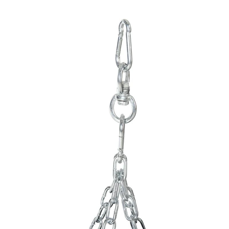 Juego de sacos de boxeo HOMCOM, juego de boxeo con guantes de boxeo, juego lleno para adultos, jóvenes, saco pesado de boxeo colgante, 16 kg, diámetro 30 x 120 cm, negro y rojo