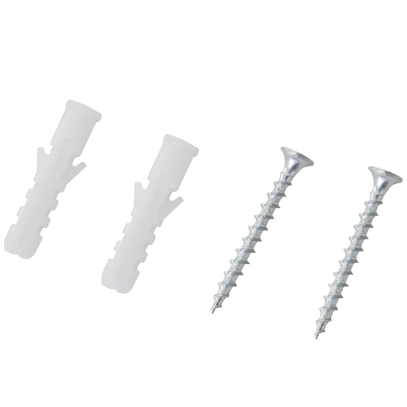 kleankin Elegant Design Mirror Thick Frame Large Clear Reflection Bedroom Living Room Make-Up Dressing Mirror - White 72H x 52L cm