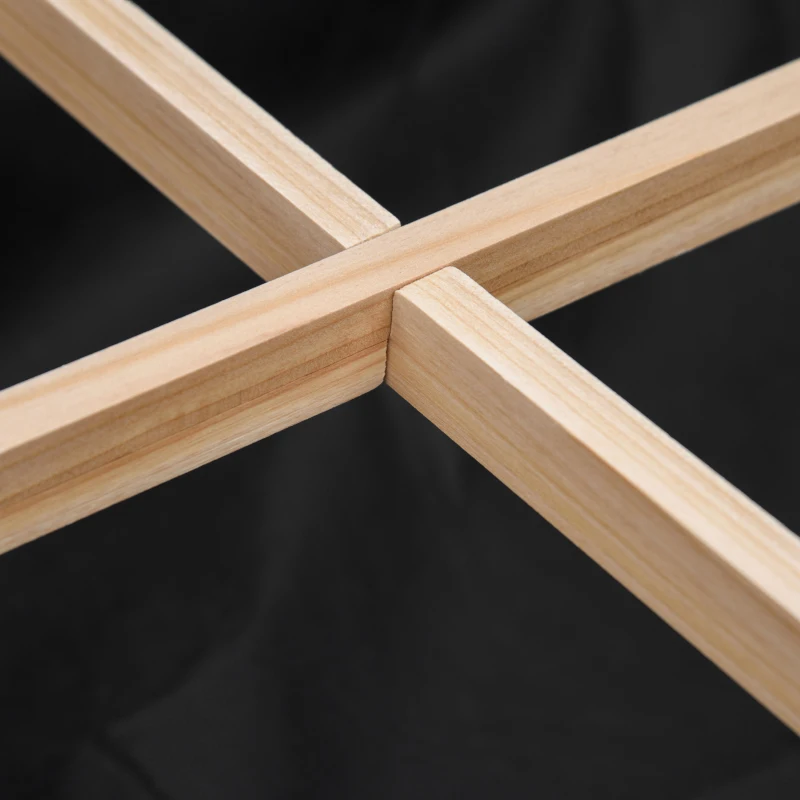 Outsunny Letto per Orto Rialzato con 6 Scomparti in Legno di Abete, 78.5x58x81cm