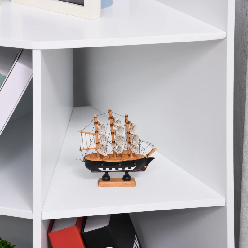 HOMCOM MDF 9-Cube Children's Corner Storage Organiser White