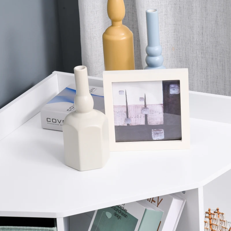 HOMCOM MDF 9-Cube Children's Corner Storage Organiser White