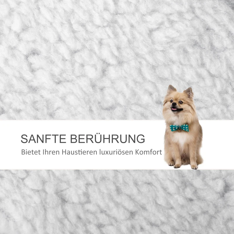 PawHut Luxe Huisdiertrap met Speelbal en Krabfunctie, Wit