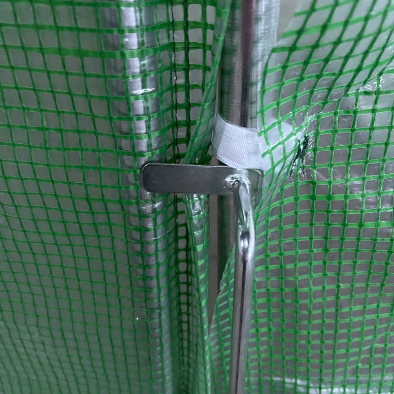 Outsunny Large Walk-In Greenhouse, Plant Gardening Tunnel Hot House with Metal Hinged Door, Galvanised Steel Frame & Mesh Windows (3 x 4M)