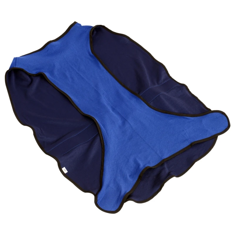 Pawhut Dog Pet Summer Cooling Cool Coat Vest Jacket Cooler Breathable Anti-bacterial Dark Blue , S , 40cm long