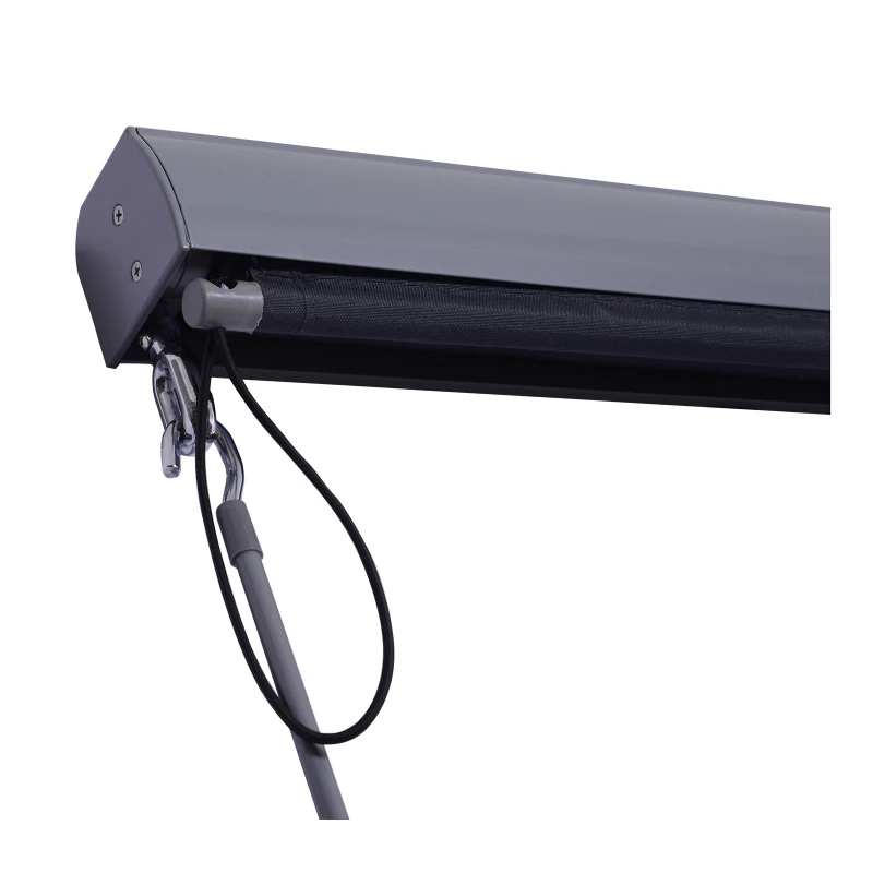 Outsunny Window Roller Blind Home Roll Up Blackout Sun Shade Quality Cover Grey