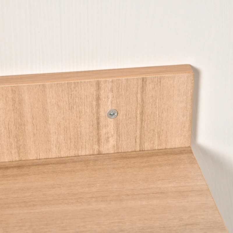 PawHut Cat Tree Wall-Mounted Shelf Shelter Kitten Perch Climber Furniture w/ Condo Bed Scratching Post – Light Brown