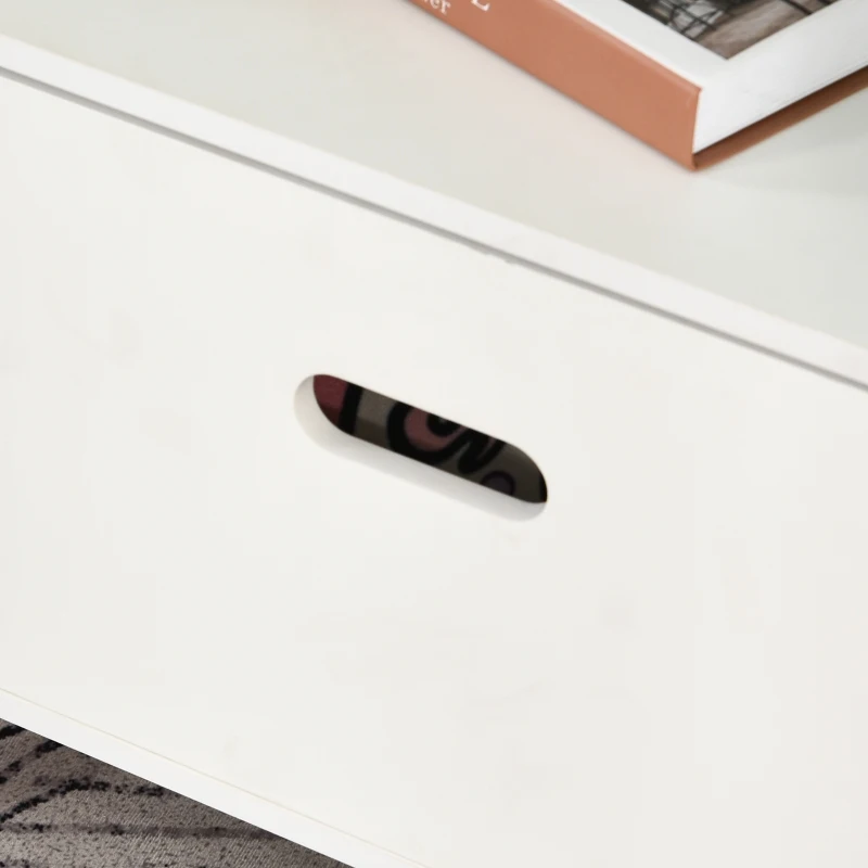 HOMCOM Kids Children Cabinet Wooden Bookcase w/Drawer Bedroom Bookshelf Storage Rack Toys Games Organisation Pink Blue Back