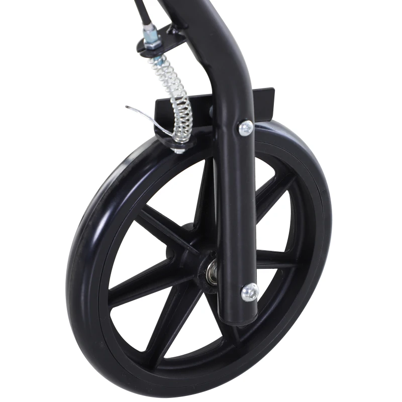 HOMCOM Adjustable Metal Rollator For The Old Foldable Drive Medical Wheelchair W/ Bag