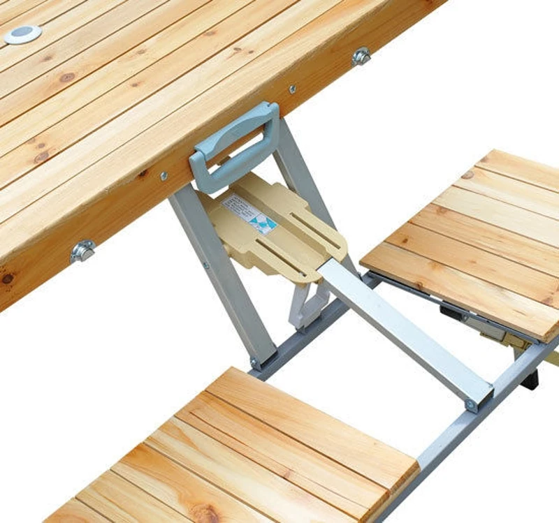 OUTSUNNY Portable Folding Camping Picnic Table Party Field Kitchen Outdoor Garden BBQ Chairs Stools Set Wooden Wood