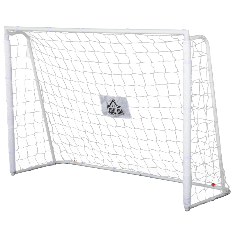 HOMCOM 6.1ft Soccer Goal with All Weather PE Net Kids Youth Teens Adults Practice Sports Soccer Goal