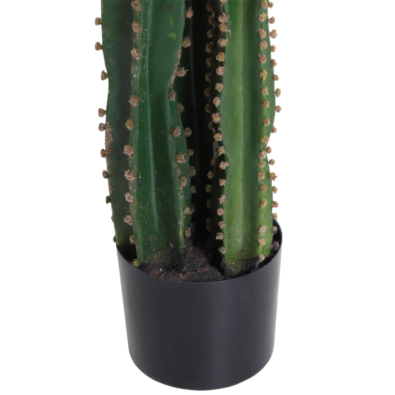 Outsunny Artificial Saguaro Cactus Tree Decorative Plant  w/Pot Home Décor,3 Branches