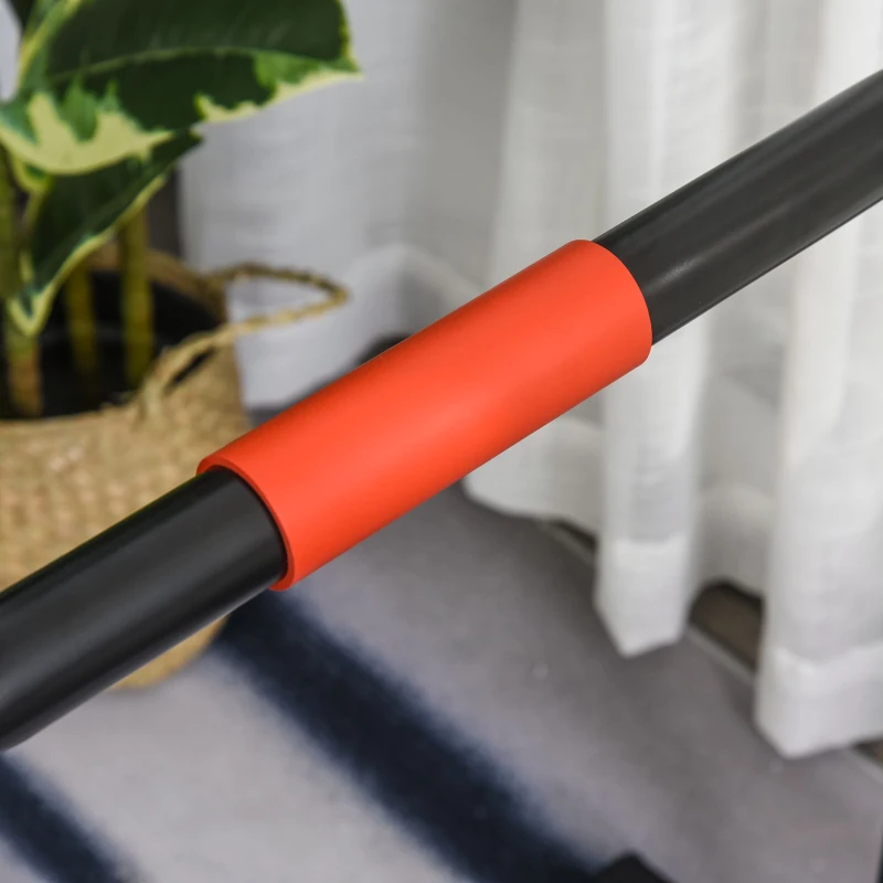 HOMCOM Multifunctional Dip Stand Station for Home Gym Fitness Equipment with Safety Connector for Tricep Dips