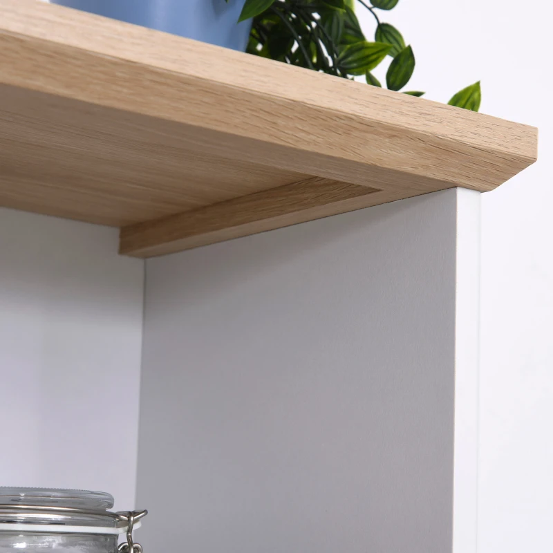 HOMCOM 71" Kitchen Pantry Buffet Server Hutch Storage Sideboard, Bookcase with Drawers & Cabinets for Living Room