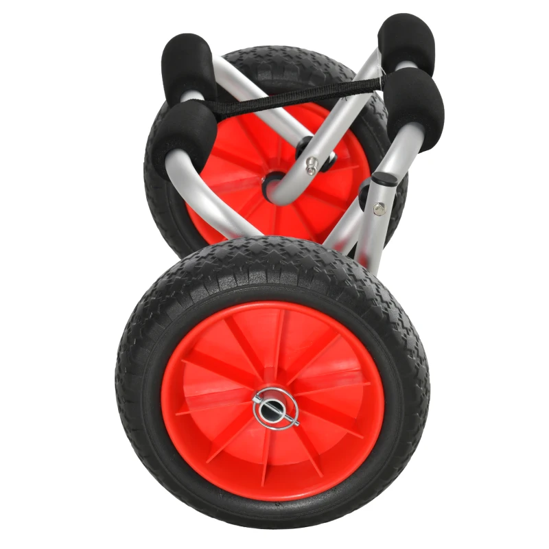 OUTSUNNY Rolling Kayak Cart Canoe Carrier Trolley