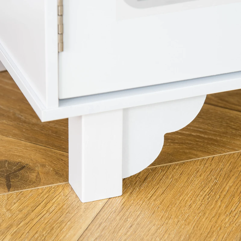 HOMCOM Kids Play Kitchen Toy, Wooden Cooking Set Pretend Role Playset with Cooking Bench, Stainless Steel Pot, for Boys Girls Aged 3-6 Years