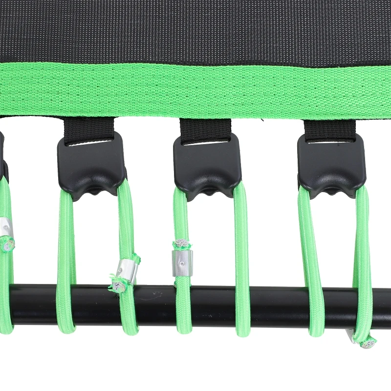 HOMCOM 101cm Trampoline Outdoor Steel Bouncer Jumper Adult Kid Home Gym Fitness 100kg - Green