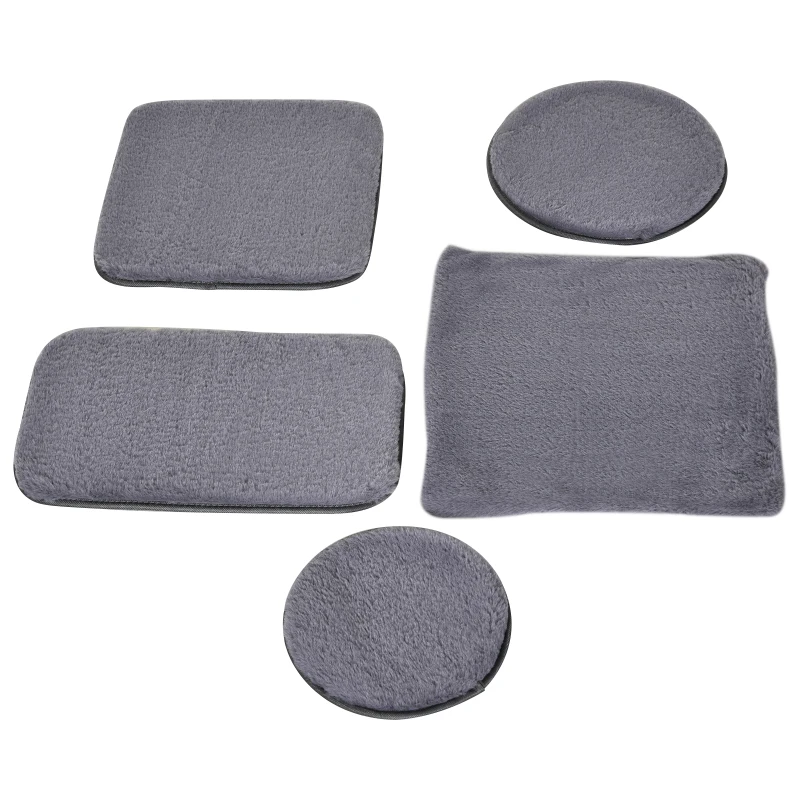 PawHut 120cm Multi-level Cat Tree Kittens Activity Tower with Scratching Posts Pet Play House Furniture, Grey