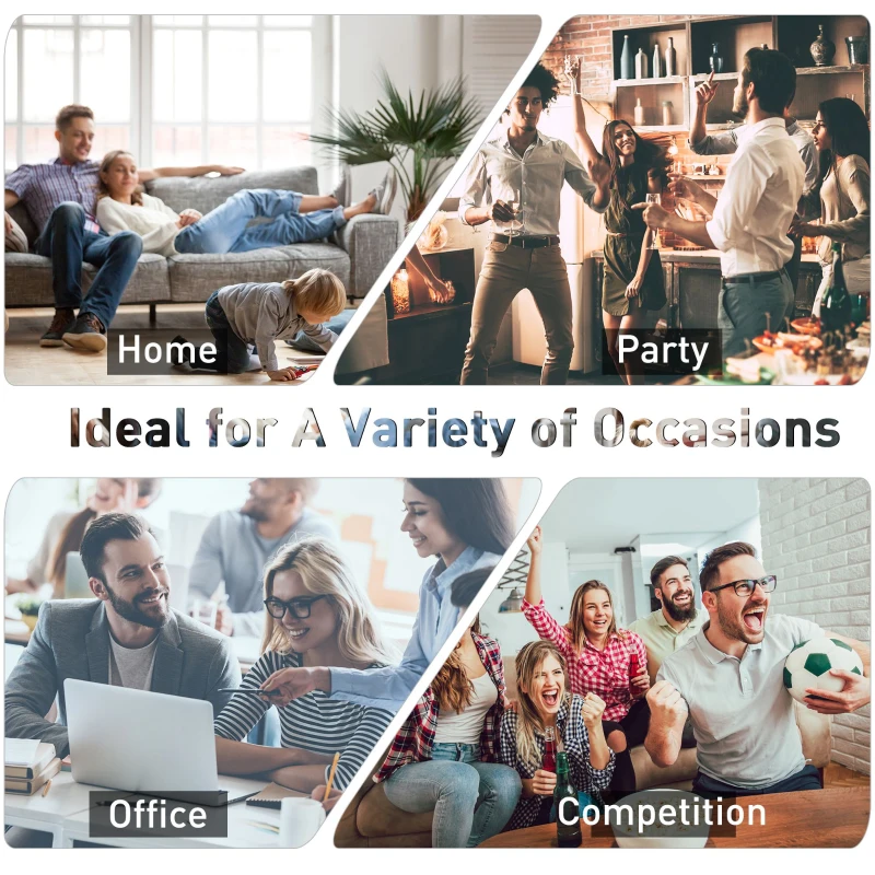 HOMCOM 1.2m/48" Wooden Soccer Foosball Table Heavy Duty for Arcades ,Pub, Game Room,8 Rods,2 Balls