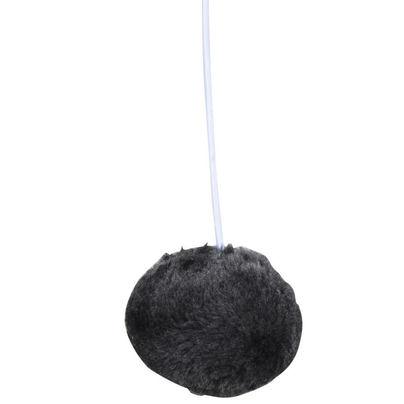 PawHut Plush Cat Tree Tower Activity Center with Sisal Scratching Posts Perch Condo, Dark Grey