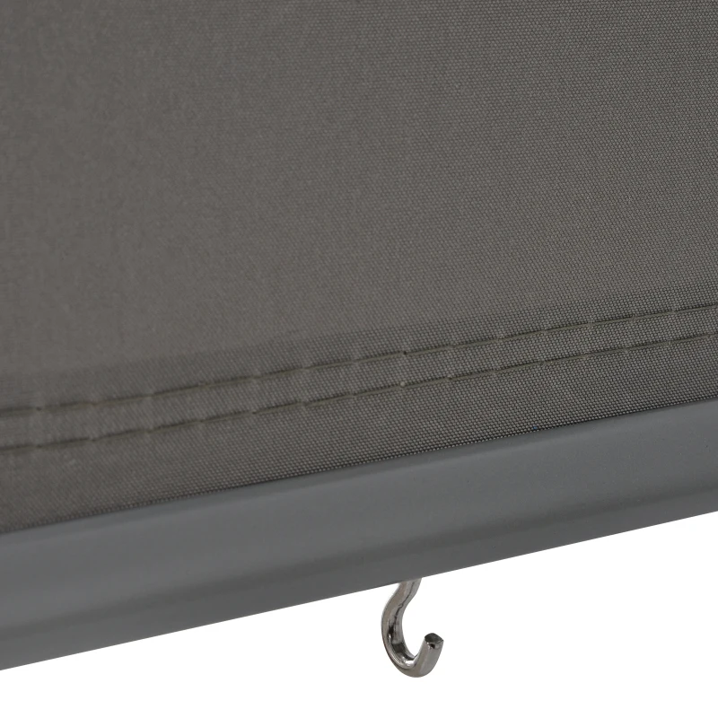 Outsunny 1.6 x 2.5m Outdoor Pull Down Roller Sun Shade Auto Retract Grey