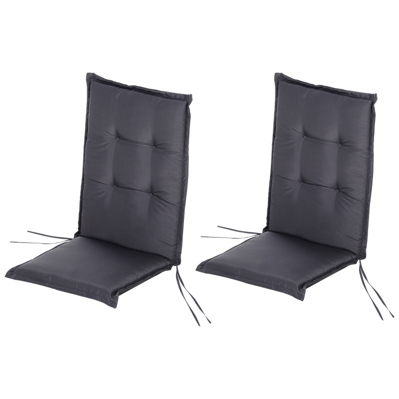 Outdoor Garden Patio Rocking Folding High Back Chair Replacement Seat Pad Cushion Grey