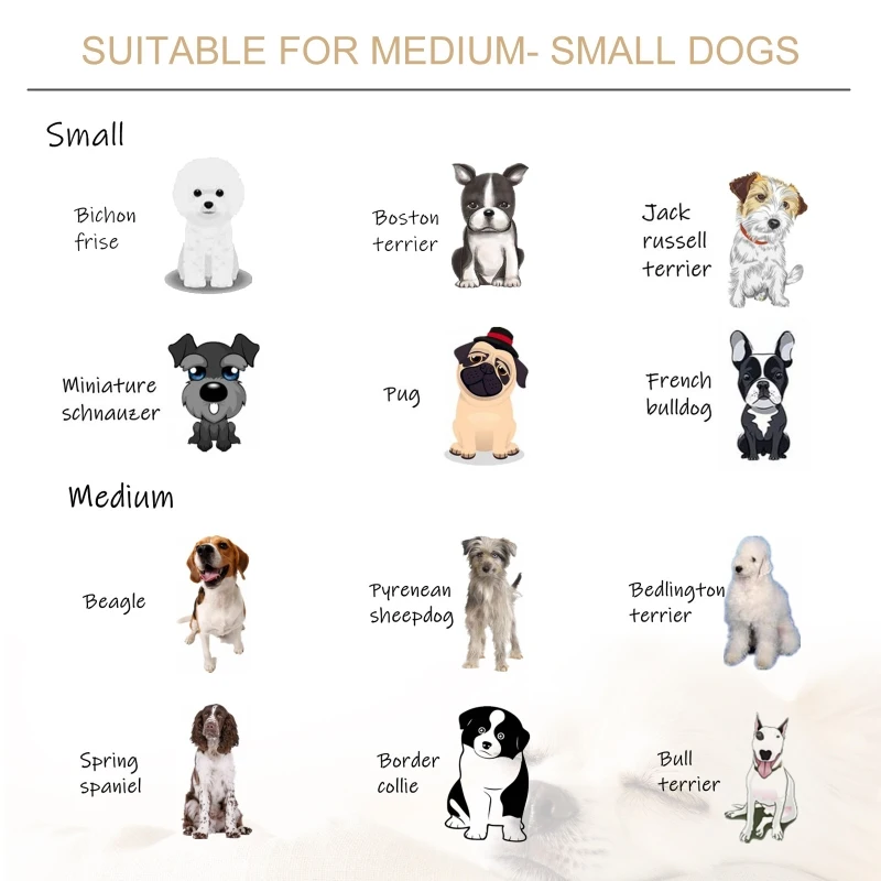 PawHut Luxury Pet Sofa Couch Sponge Cushioned Bed Lounge for Small Medium Sized Dog or Cat Easy to Clean Dark Brown