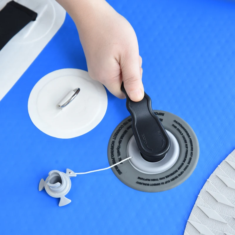 HOMCOM Inflatable Surfboard Paddle Board Foldable Floating Air Pump w/ Repair Kit 305cm