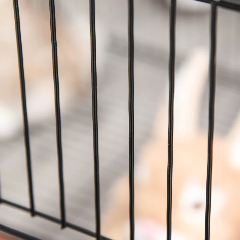 PawHut Pet Playpen DIY Small Animal Cage Metal Fence with Door, 22 Pieces, for Bunny Chinchilla Hedgehog Guinea Pig