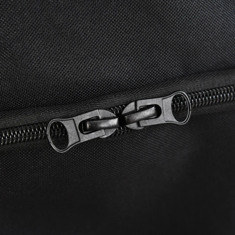 PawHut Pet Stroller Foldable Dog Cat Travel Carriage with Reversible Handle Rear Door EVA Wheel Brake Basket Storage Bag 3-stage Canopy Mesh Window Door Black