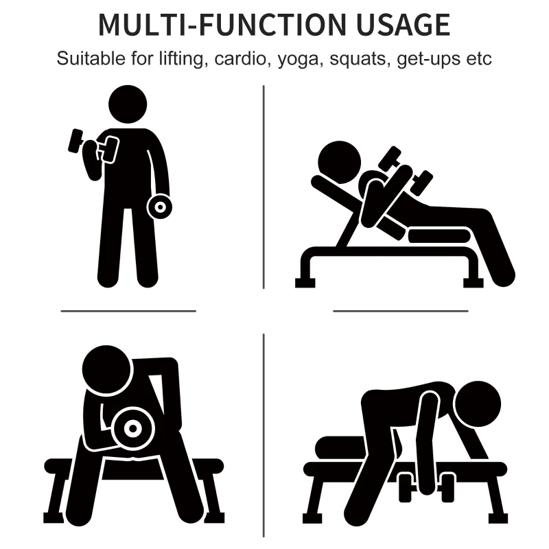 HOMCOM 6KG Dumbbell Set Weights Fitness Dumbbells for Man and Women Home Gym, Workout, Up Body Training