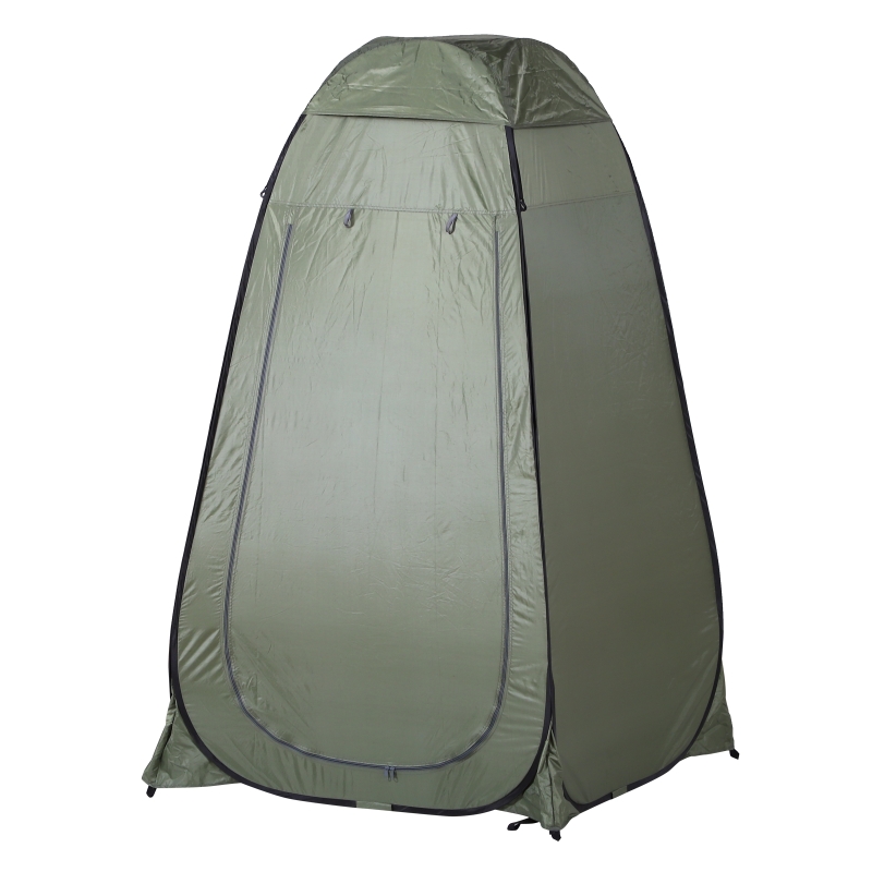OUTSUNNY Pop Up Camping Shower Tent Portable Dressing Changing Room Green