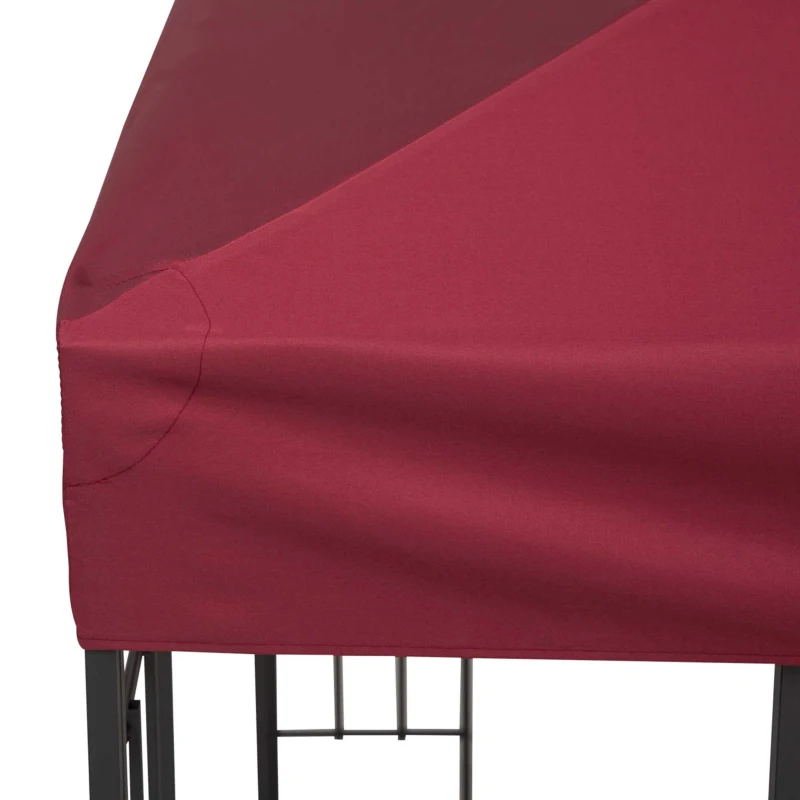 Outsunny Techo Reemplazo para Carpa 3x3 m Pabellón de Poliéster para Jardín Terraza Aire Libre Exterior - Color Crema