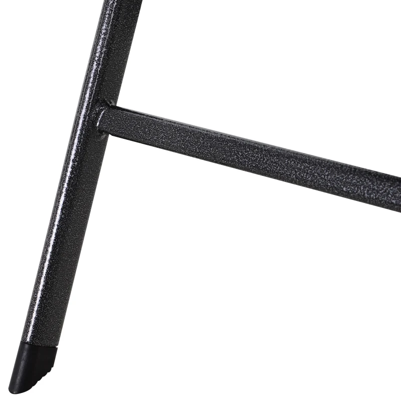 Outsunny 5 PCS Rattan Effect Folding Garden Patio Dining Set  4 Chairs & 1 Table Outdoor Furniture Set - Black