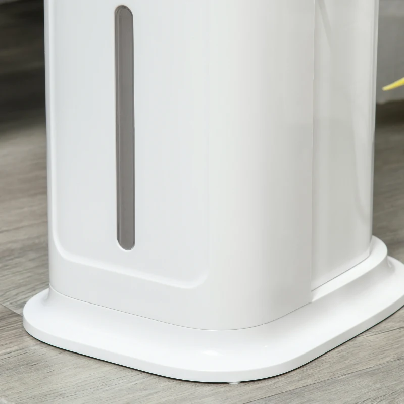 HOMCOM Evaporative Air Cooler, 5L Water Tank Oscillating Ice Cooling Fan with 3 Modes, 3 Speeds, Remote Control, Timer, and Oscillation, White