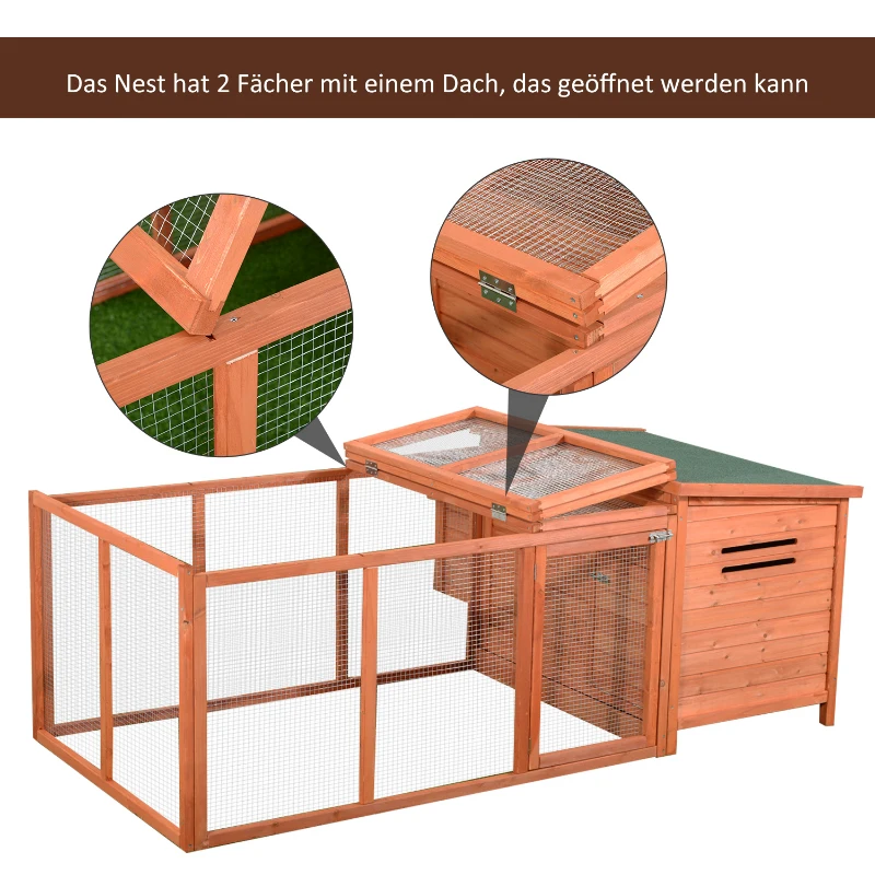 Kurnik Domek dla kur Pomieszczenie dla drobiu Klatka dla małych zwierząt z budką lęgową skrzynia na jajka