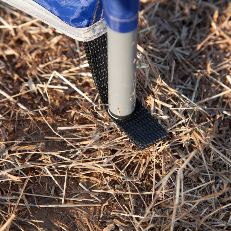 Outsunny Camping Windbreak, Foldable Portable Wind Blocker w/ Carry Bag and Steel Poles, Beach Sun Screen Shelter Privacy Wall, 450cm x 150cm