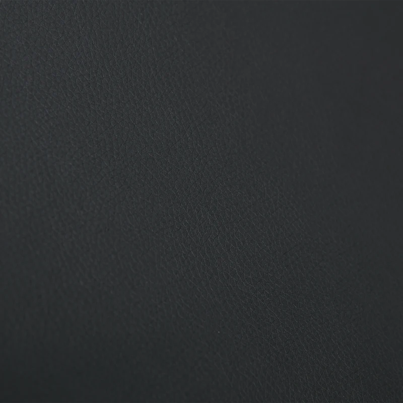 HOMCOM Fauteuil de bureau manager design contemporain hauteur assise réglable pivotant 360° piètement accoudoirs chromés PU noir