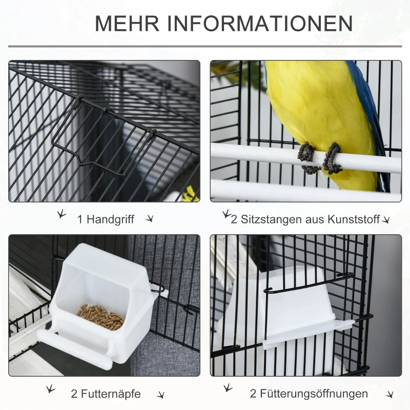 PawHut vogelkooi vogelhuis volière